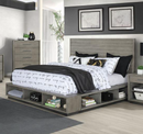 Derbyshire 5-Piece Queen Storage Bedroom Set Grey Oak