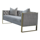 Eastbrook 3-Piece Tufted Back Living Room Set Grey