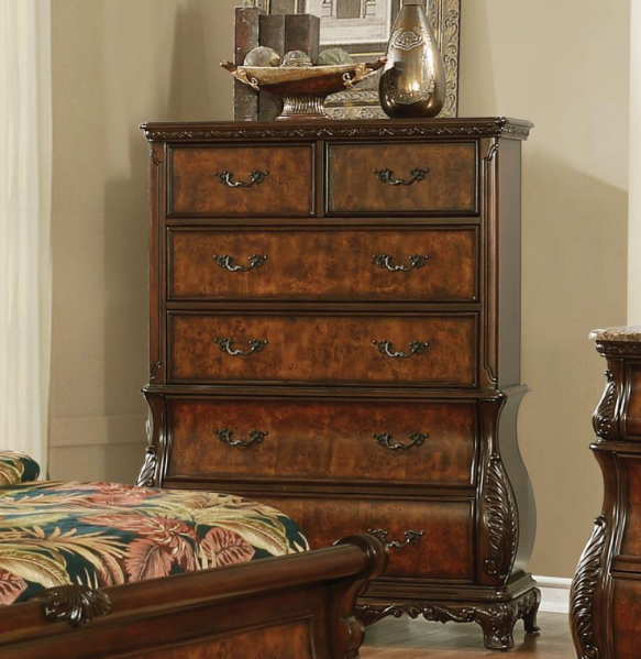 Exeter Queen Tufted Upholstered Sleigh Bed Dark Burl