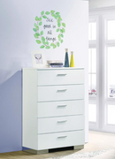 Felicity Queen Panel Bed Glossy White. 4 PC SET