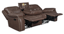 Flamenco 3-Piece Tufted Upholstered Motion Living Room Set Brown