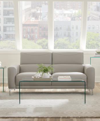 Glenmark 3-Piece Track Arm Living Room Set Taupe