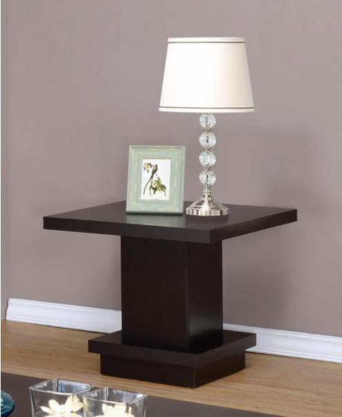 Pedestal Square Coffee Table Cappuccino.