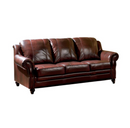 Princeton Rolled Arm Sofa Burgundy