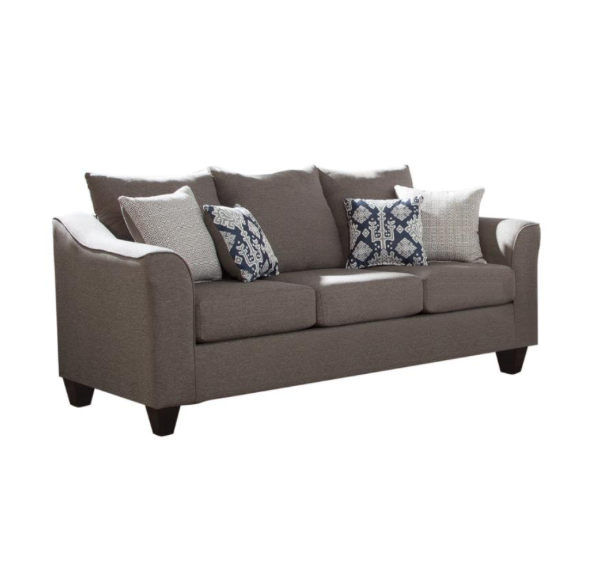 Salizar Flared Arm Sofa Grey. 3 PC SET