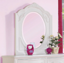 Caroline Full Upholstered Panel Bed Pink And White