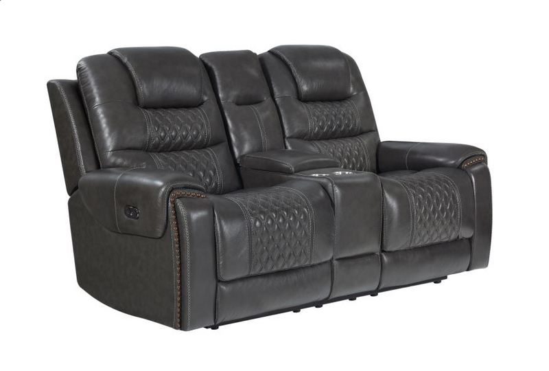 North Cushion Back Power^2 Sofa Charcoal