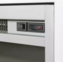 Avenue Wood Fireplace TV Console with Metal Legs - White. 52"