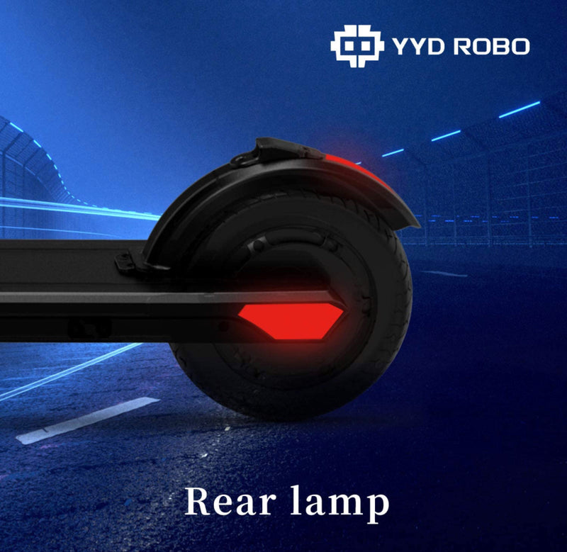 YYD ROBO Electric Kick Scooter for Adults - 350W Brushless Motor Max Speed 18.64mph,Max Load 264lbs One-Step Fold for Commute and Travel