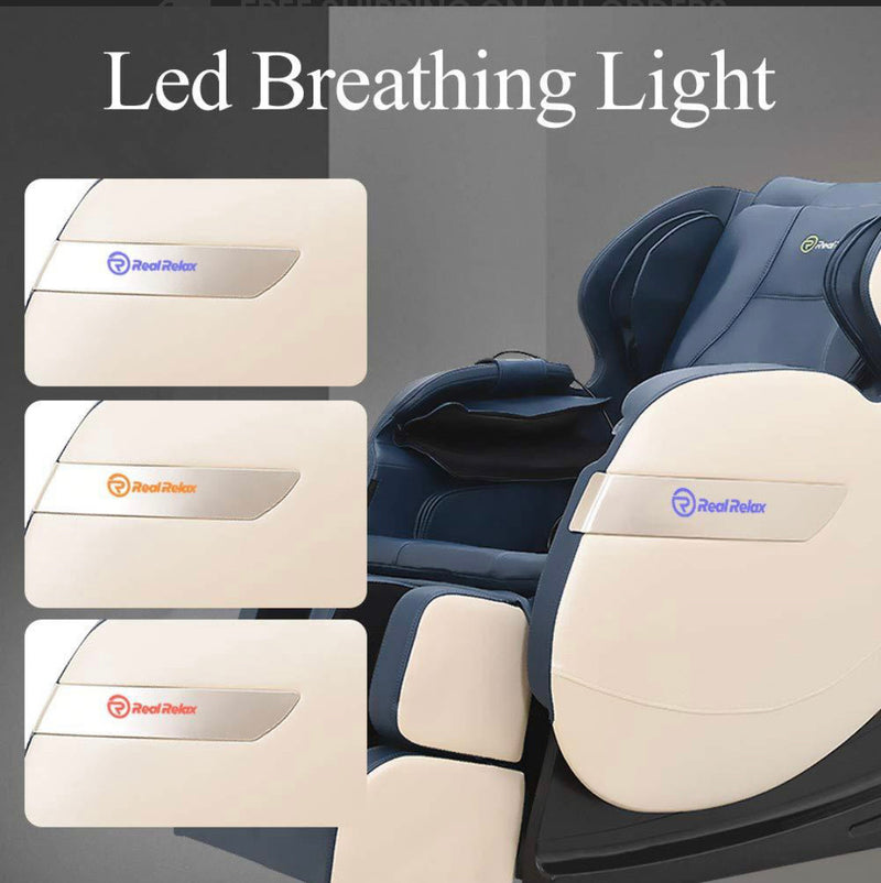 SS01 Massage Chair Recliner with Zero Gravity, Full Body Air Pressure, Bluetooth, Heat and Foot Roller Included