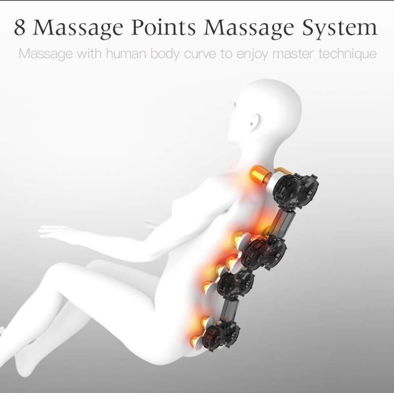 SS01 Massage Chair Recliner with Zero Gravity, Full Body Air Pressure, Bluetooth, Heat and Foot Roller Included