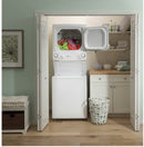 GE - 3.9 Cu. Ft. Top Load Washer and 5.5 Cu. Ft. Electric Dryer Laundry Center - White