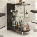 Pub Set with Pub Table and (Set of 2) Bar Stools in Black