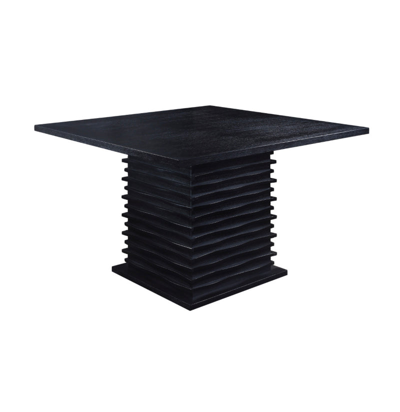 Stanton Square Counter Dining Set Black and Grey. 5 PC Set