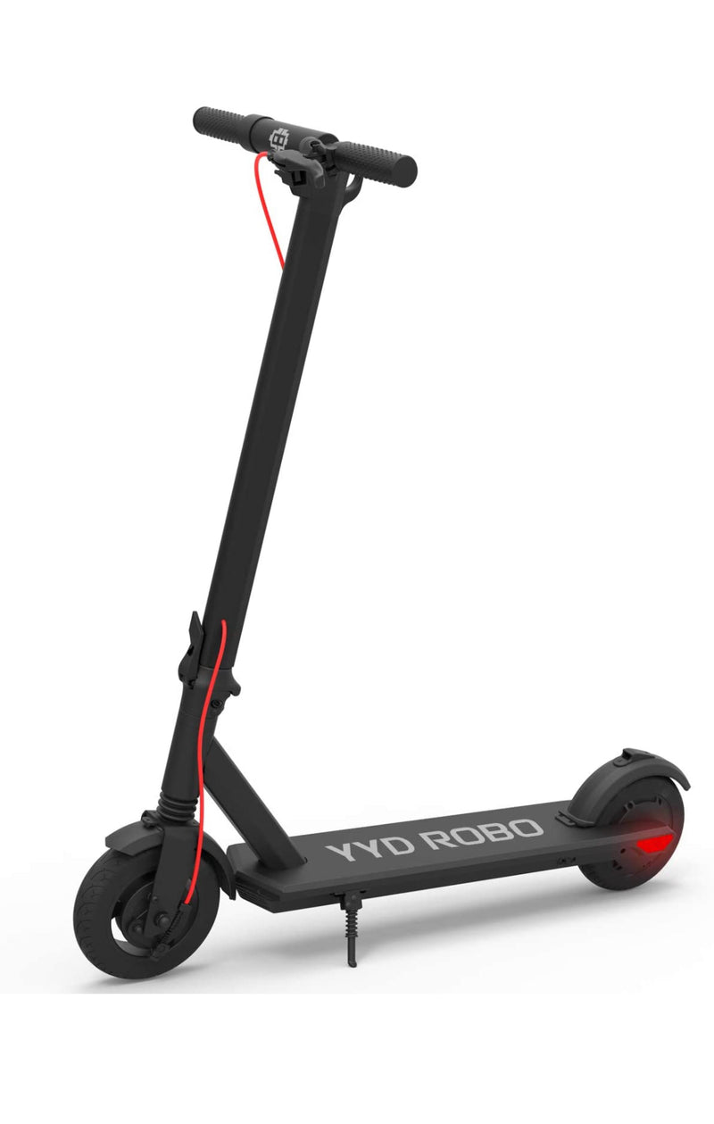 YYD ROBO Electric Kick Scooter for Adults - 350W Brushless Motor Max Speed 18.64mph,Max Load 264lbs One-Step Fold for Commute and Travel