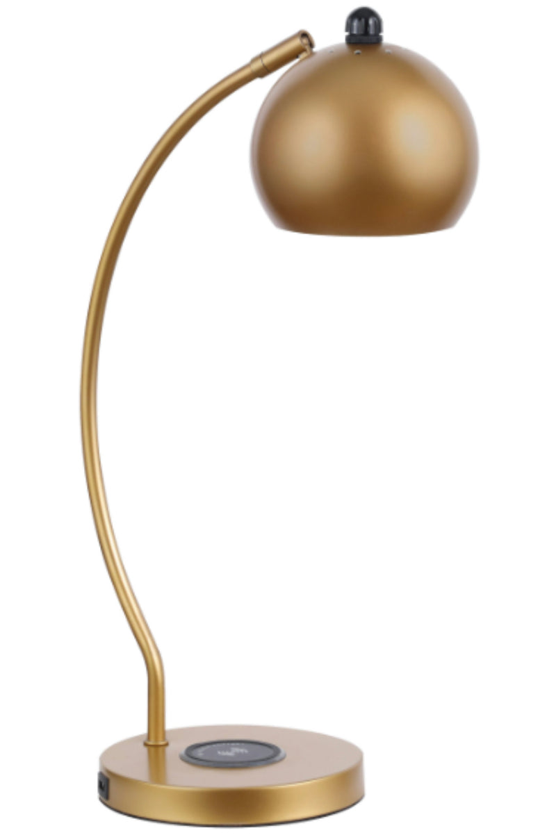 Dome Shade Table Lamp Gold. 2 PC SET