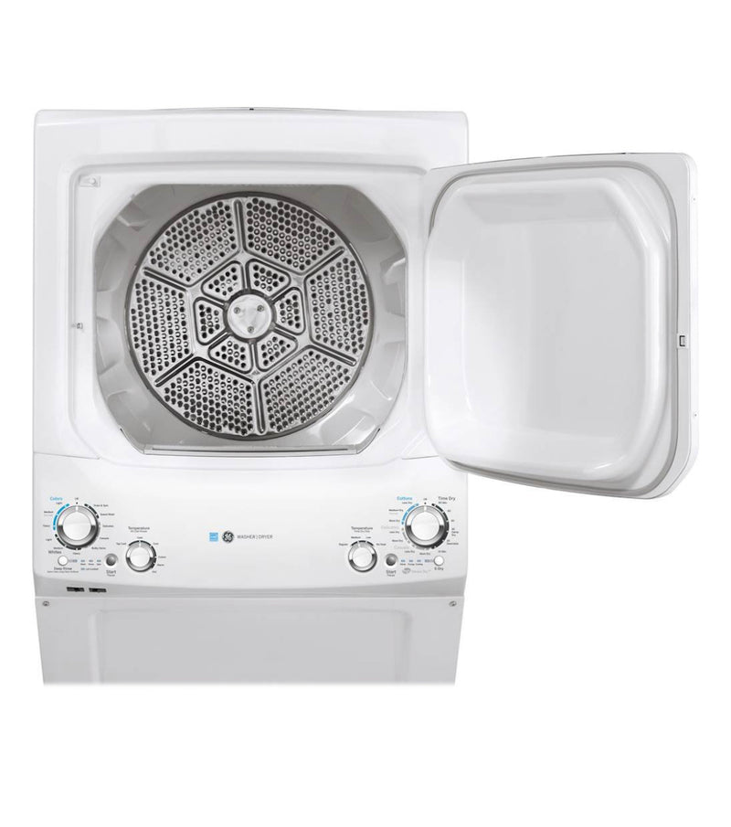 GE - 3.9 Cu. Ft. Top Load Washer and 5.5 Cu. Ft. Electric Dryer Laundry Center - White