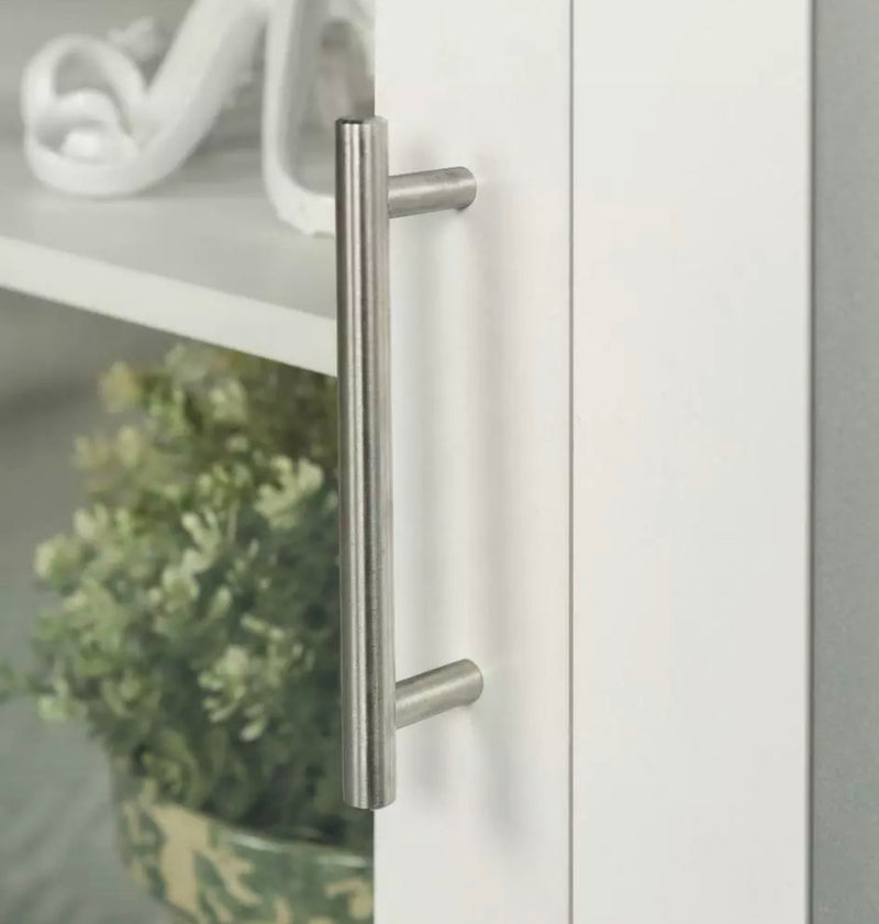 Avenue Wood Fireplace TV Console with Metal Legs - White. 52"